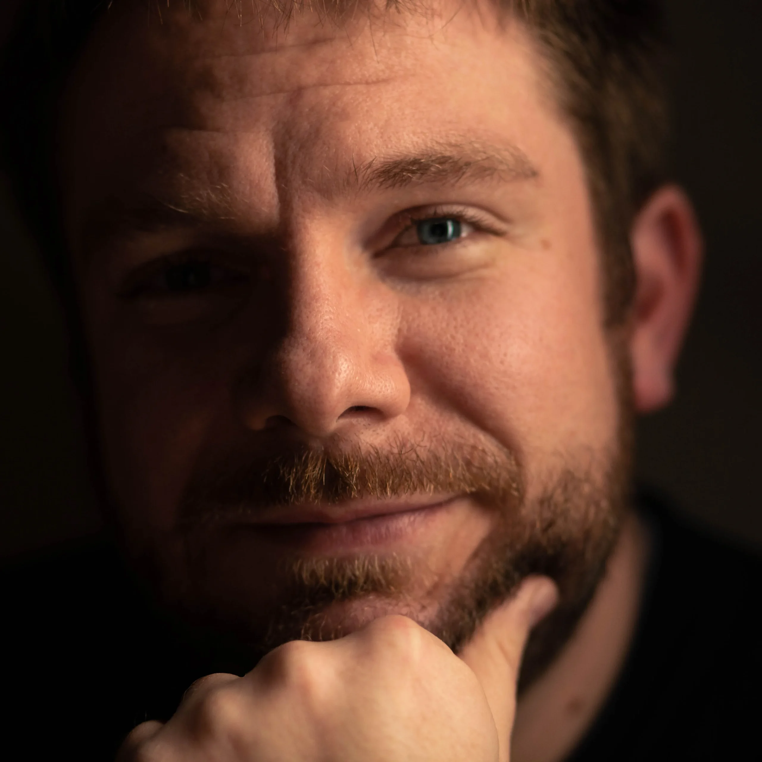 Durham-based artist Dan Smith portrait by Kristen McGee